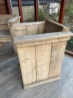 Set van 2 tuinstoelen met kussen, Ophalen of Verzenden, Gebruikt, Rond, Hout