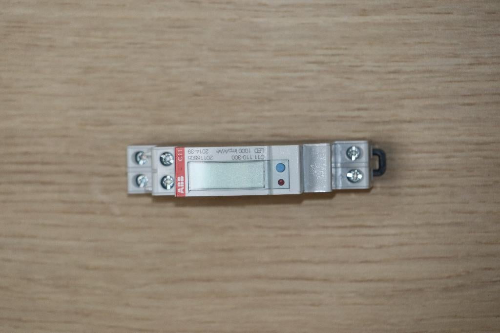 ABB 1-fase KWH meter voor DIN-rail 1, Ophalen of Verzenden, Zo goed als nieuw