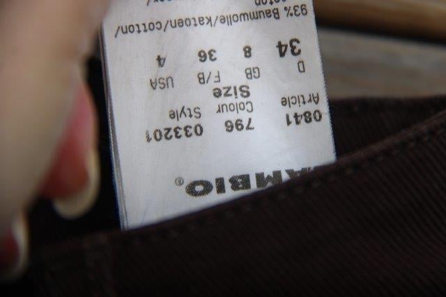 Broek bruin fijn rib Cambio mt 34 ( Valt als 38) Vaste P AAN, Maat 38/40 (M), Cambio, Bruin, Verzenden