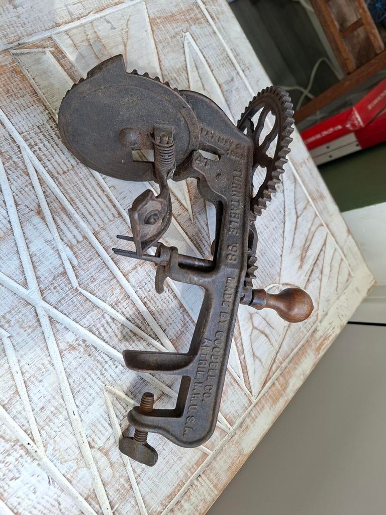 Antieke Goodell Co. 'Turntable '98' appel schiller, Ophalen of Verzenden