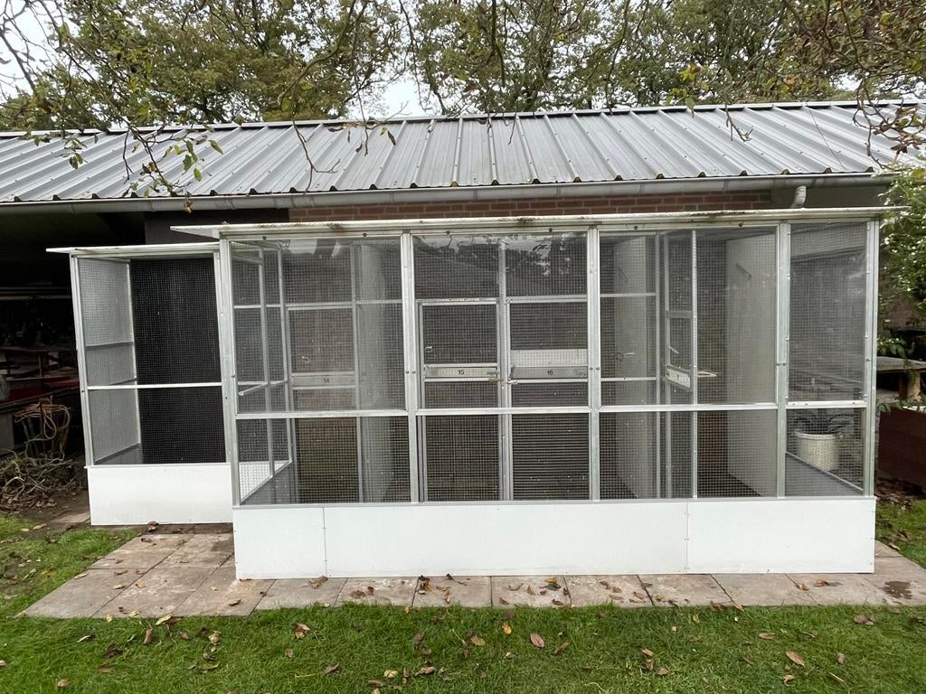 Volière / vogelkooi tekoop., Ophalen, Gebruikt, Aluminium, Volière