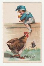 Pasen.  Jongen steelt kuiken., Verzenden, 1920 tot 1940, Ongelopen, Overige thema's
