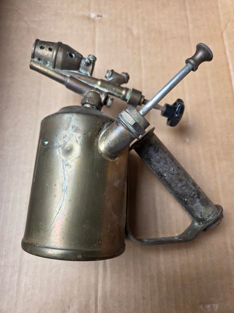 Antieke koperen brander van G. Barthel, Antiek en Kunst, Ophalen of Verzenden