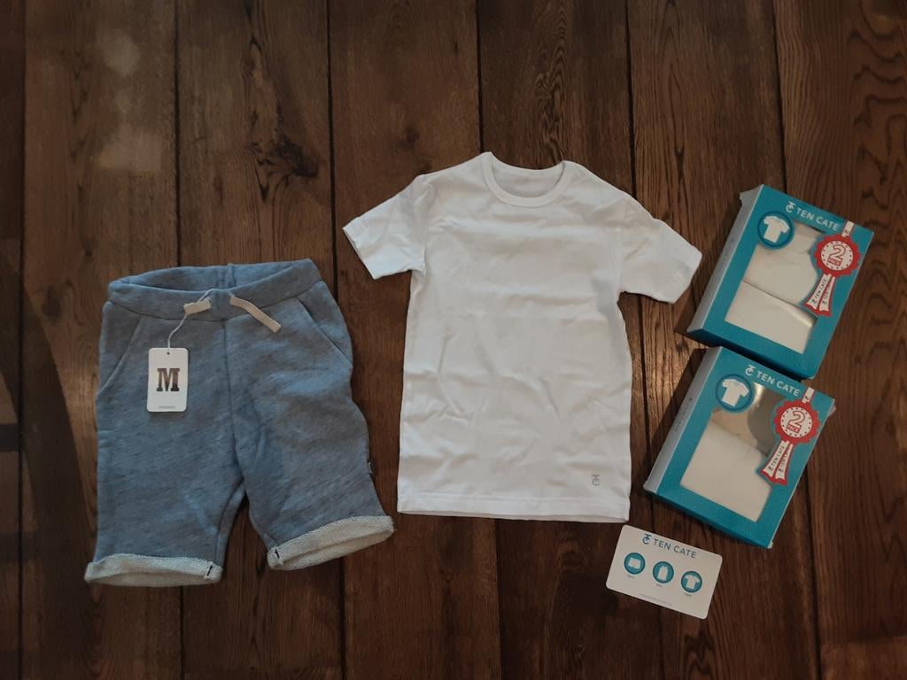 Ten cate t shirt basis shirt 4x imps en elfs korte broek 98, Ophalen of Verzenden, Broek
