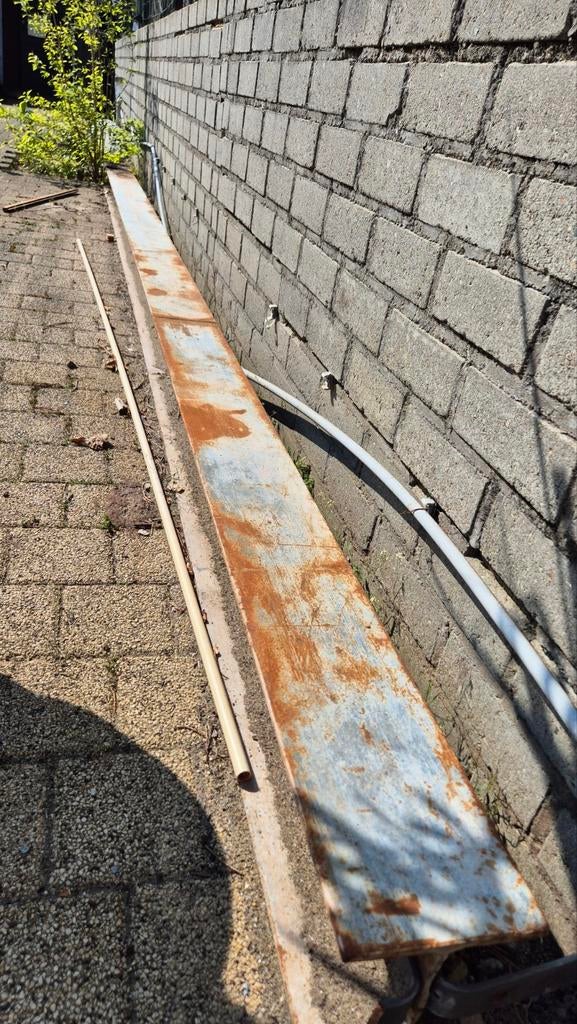Gebruikte H-balk 5 meter lang - Stevig en robuust, Doe-het-zelf en Verbouw, Metalen, Ophalen, Gebruikt, IJzer