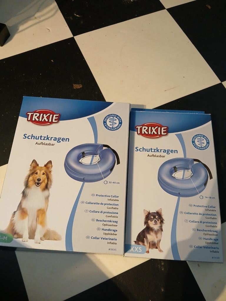 2 opblaasbare honden kragen, Dieren en Toebehoren, Honden-accessoires, Ophalen of Verzenden