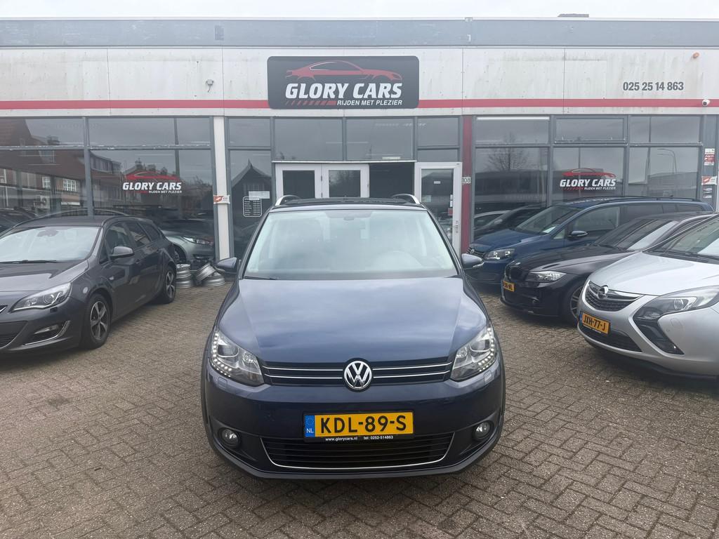 Volkswagen TOURAN 1.4 TSI Cross AUTOMAAT-PANO-NAVI-CRUISE, Euro 5, Stof, Gebruikt, Zwart