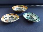3 schalen Celtic Pottery Phoenix Bird Cornwall B+M Fischer, Antiek en Kunst, Antiek | Keramiek en Aardewerk, Ophalen of Verzenden