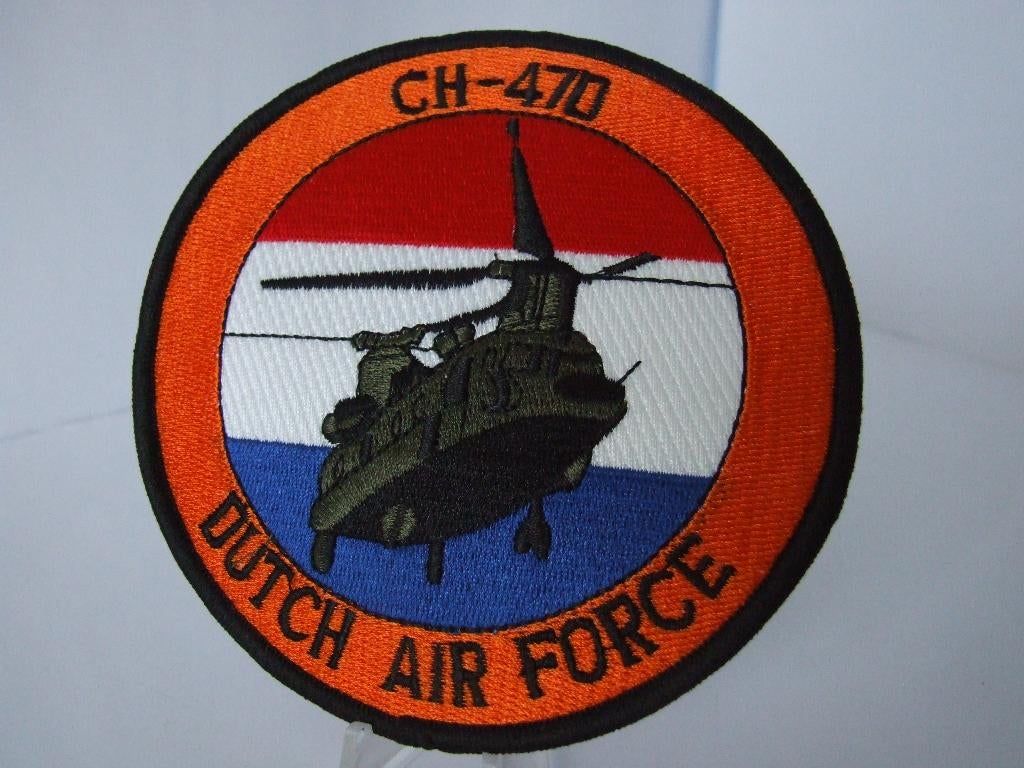 Embleem,Patch,KLU,CH-47D, Verzenden, Luchtmacht, Nederland, Embleem of Badge