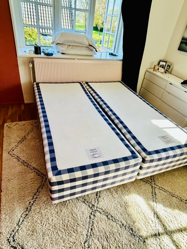 Hästens Excel II bedden - Comfort en kwaliteit, Ophalen, Blauw, 210 cm, Tweepersoons