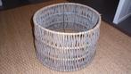 grote rieten lampenkap, staande lamp, doorsnee 45H26cm, Huis en Inrichting, Lampen | Lampenkappen, Gebruikt, Grijs, Rond, Ophalen of Verzenden
