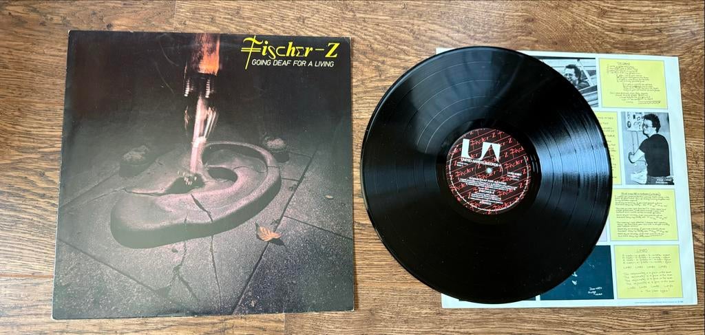Fischer-Z - Going Deaf For A Living LP, Ophalen of Verzenden, Gebruikt, 12 inch, Poprock