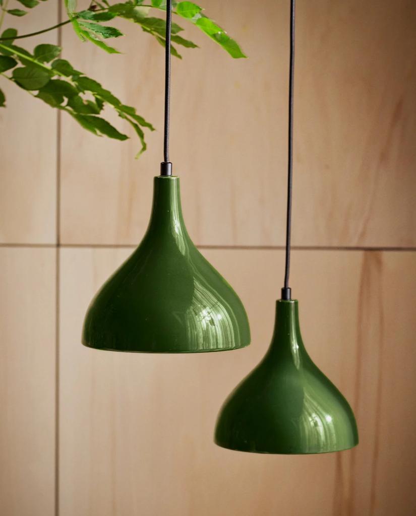 3x Hanglamp Liva Karwei Keramiek Groen, Huis en Inrichting, Lampen | Hanglampen, Ophalen of Verzenden, Nieuw
