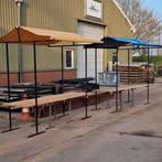 Complete marktkraam met zeil en houten blad, Ophalen, Gebruikt, Opvouwbaar, Overige typen