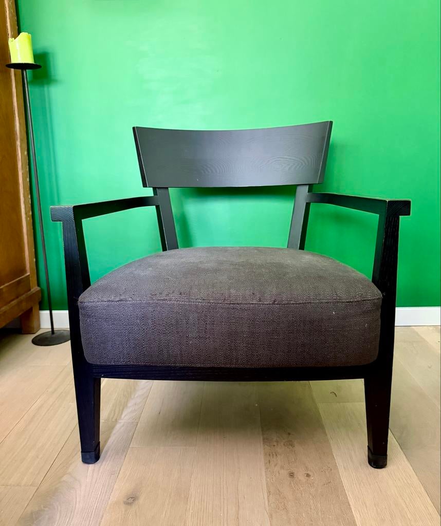 Flexform Sally stoel, Huis en Inrichting, Stoelen, Gebruikt, Eén, Hout, Zwart, Ophalen