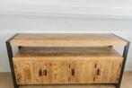 Industrieel mangohouten dressoir / tv-meubel 180 cm, Ophalen, 150 tot 200 cm, Zo goed als nieuw, Minder dan 100 cm