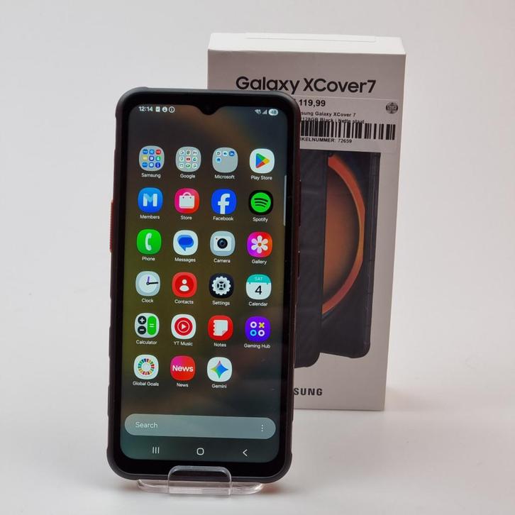 Samsung Galaxy XCover 7 6GB/128GB Black | Nette staat, Telecommunicatie, Mobiele telefoons | Samsung, Zo goed als nieuw