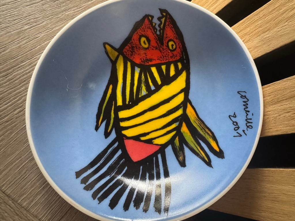 CORNEILLE 3 stuks abstracte schaaltjes, Verzenden