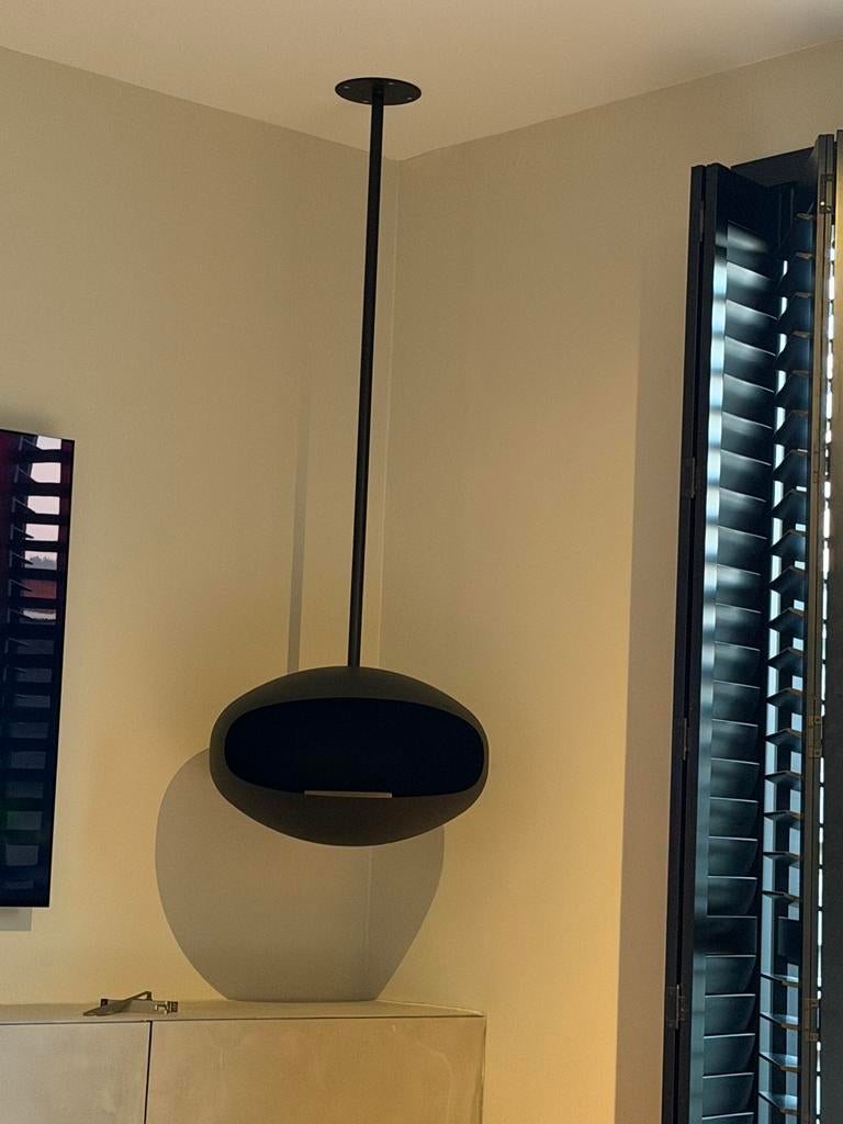 Cocoon Aeris Bio Ethanol Haard - Volledig Zwart Designer, Huis en Inrichting, Haarden, Ophalen, Zo goed als nieuw, Hangende haard