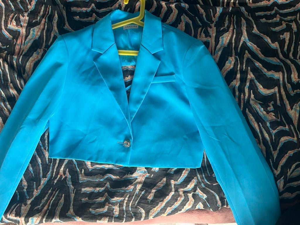 Loavies blazer cropped, Kleding | Dames, Zo goed als nieuw, Jasje, Maat 36 (S), Verzenden
