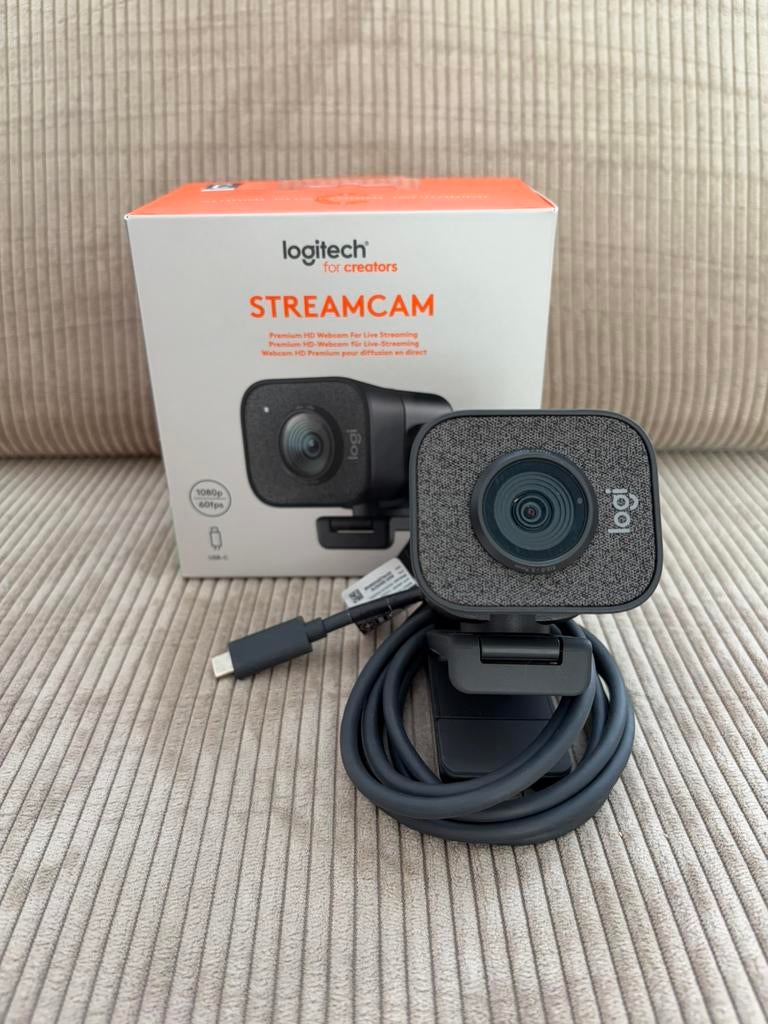 Logitech streamcam graphite, Computers en Software, Webcams, Ophalen of Verzenden, Zo goed als nieuw, Zoomfunctie, MacOS