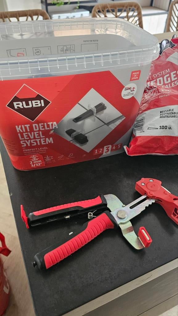 Rubi Kit Delta Level System, Doe-het-zelf en Verbouw, Tegels, Overige typen, Nieuw, 10 m² of meer, Overige materialen