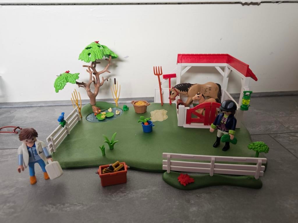 Playmobil paardenstal, Ophalen of Verzenden, Zo goed als nieuw, Complete set