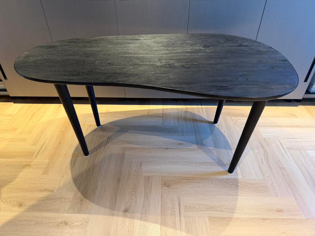 Organische houten tafel, Huis en Inrichting, Tafels | Eettafels, Gebruikt, 150 tot 200 cm, Overige vormen, Overige houtsoorten