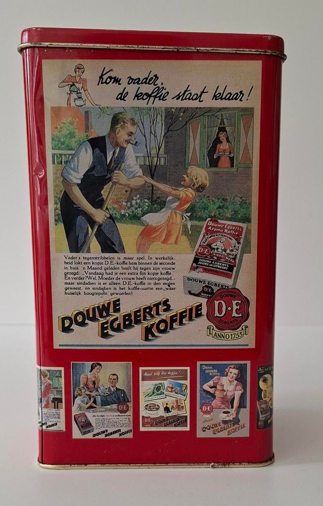 Vintage Douwe Egberts Koffie Blik., Verzamelen, Ophalen, Gebruikt, Koffie, Douwe Egberts