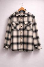 Geruite flanellen overhemdjas - Zwart/Beige, Zwart, Ophalen of Verzenden, Maat 34 (XS) of kleiner, Onbekend