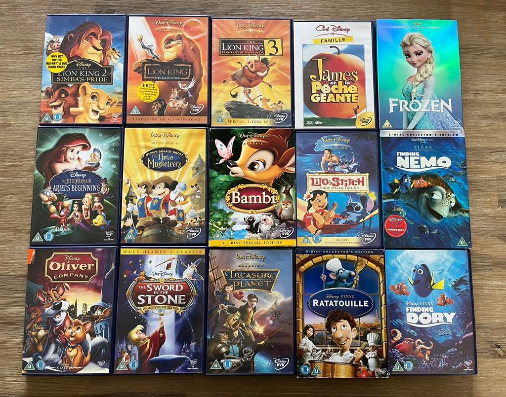 Disney & Pixar verzameling !!, Cd's en Dvd's, Dvd's | Tekenfilms en Animatie, Tekenfilm, Ophalen of Verzenden, Zo goed als nieuw