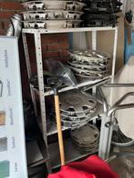 Metalen rekken 1x laag en 2x hoog, Ophalen, Gebruikt