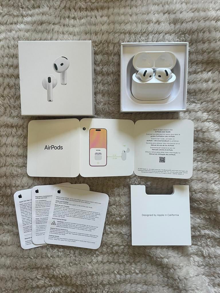 Airpods 4 ANC, Telecommunicatie, Mobiele telefoons | Oordopjes, Bluetooth, Nieuw, Ophalen of Verzenden, Apple