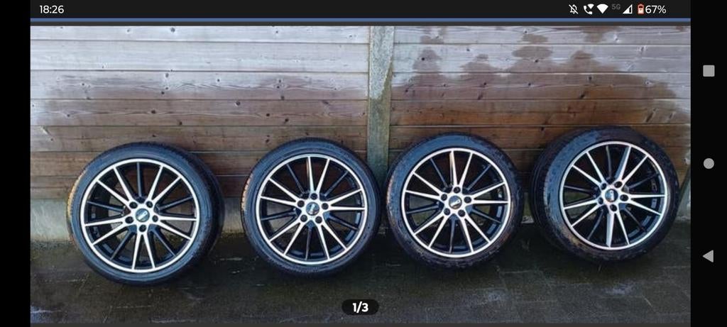 Cms c23 18" velgen met banden, Ophalen, Gebruikt