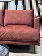 ZGAN BRONX71 Velvet Velours Hoekbank - Koper - 290 x 165, 250 tot 300 cm, Luxe velvet hoekbank modern hotel chiq warm koper roest