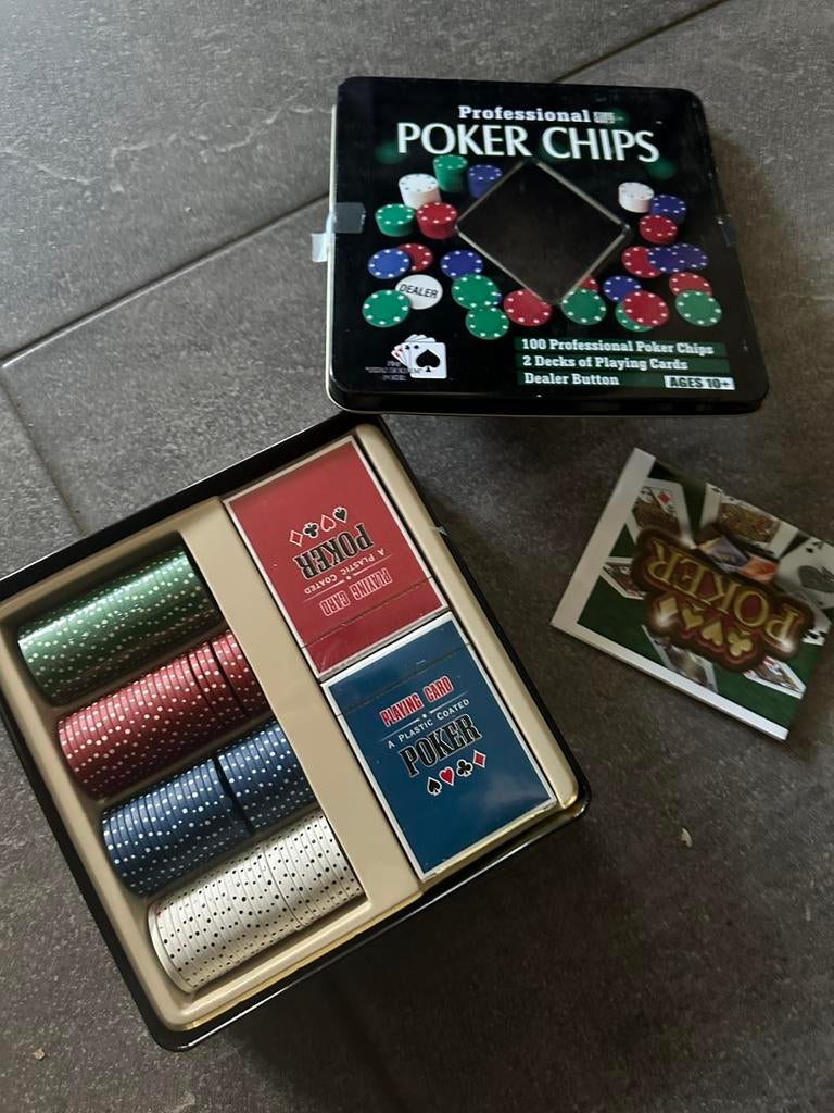 pokerset, Ophalen of Verzenden, Zo goed als nieuw