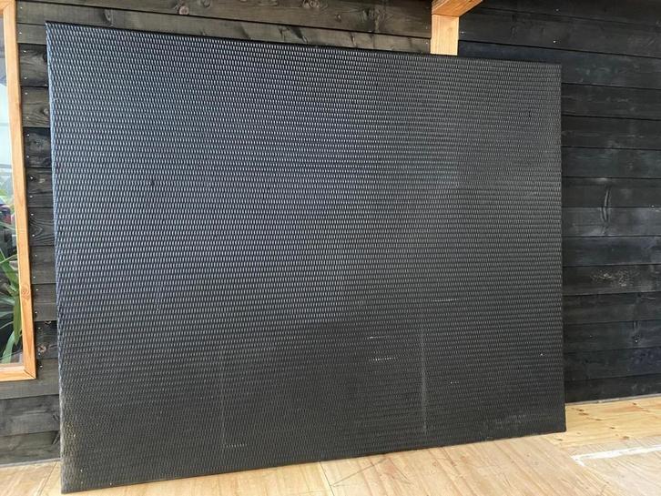 Zwarte gevlochten wicker schermen 5x 180x180 en 5x 250x200, Tuin en Terras, Tuinschermen, Gebruikt, Kunststof, 150 tot 200 cm