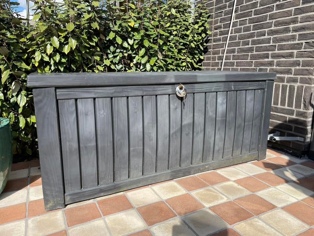 Tuin Opbergbox /Kussenbox Keter Rockwood - Antraciet, Ophalen, Gebruikt