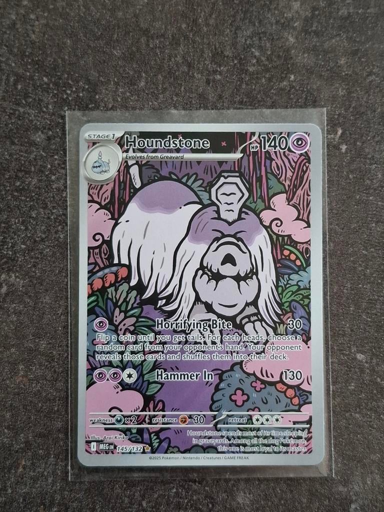 Pokemon Houndstone #145, Ophalen of Verzenden, Zo goed als nieuw