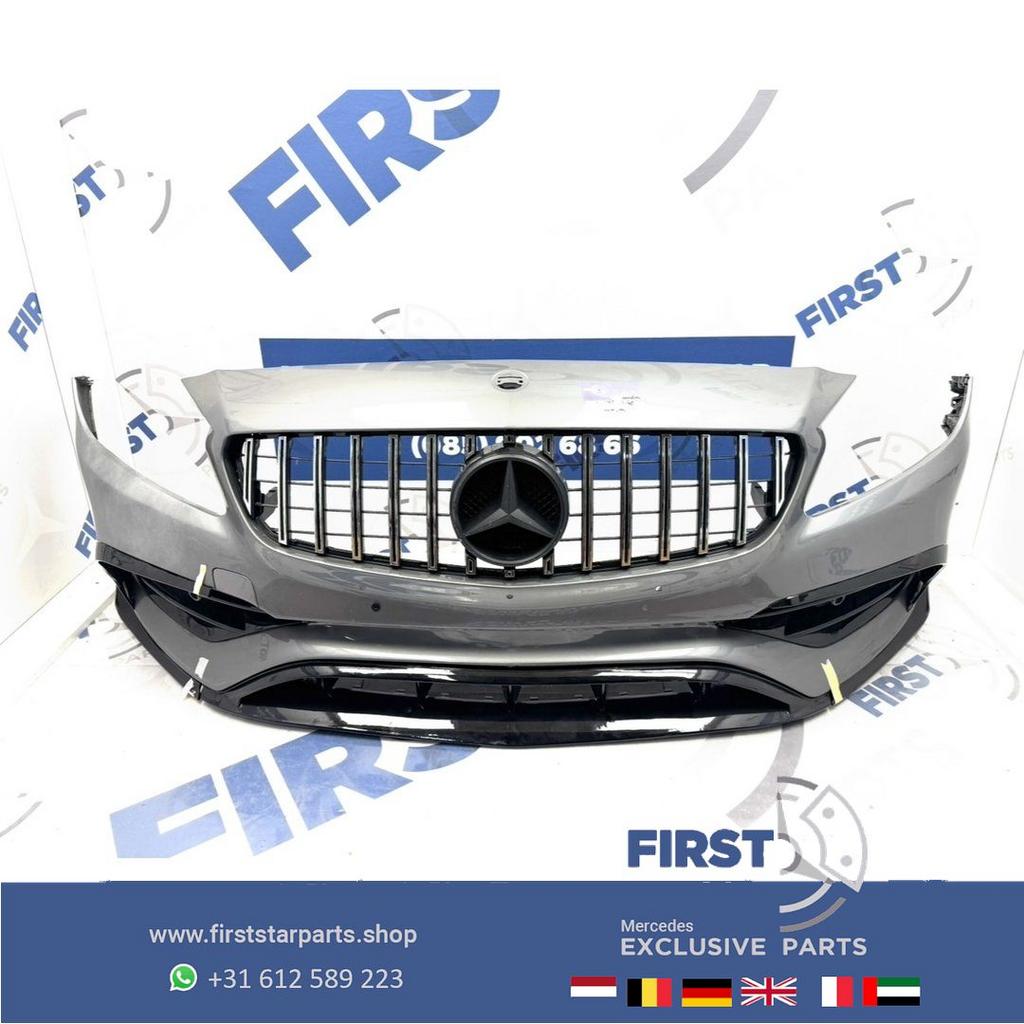 W176 FACELIFT A KLASSE 2018 A45 AMG VOORBUMPER WIT AERO PERF, Gebruikt, -, Voor, Ophalen of Verzenden