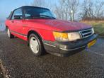 Saab 900 2.0T 16Turbo Cabrio AUT 1987 Rood LPG Belastingvrij, Automaat, 4 cilinders, Cabriolet, Leder