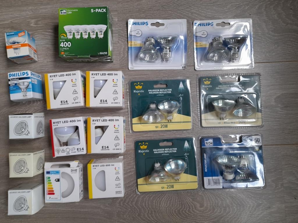 Spiksplinternieuwe lampen bollen 18 stuks, Ophalen of Verzenden, Nieuw