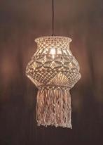 Macramé hanglamp Kwantum - Boheemse stijl, Huis en Inrichting, Lampen | Hanglampen, Ophalen of Verzenden, Zo goed als nieuw, Stof