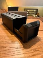 Vintage CD box uit de jaren ‘80 (zwart), Kunststof, Minder dan 25 discs, Ophalen of Verzenden, Zo goed als nieuw