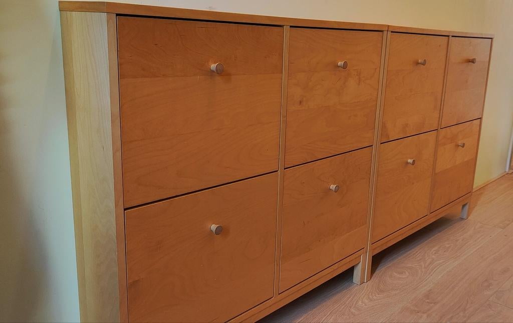 Schoenenkast x2, Ophalen, 25 tot 50 cm, 50 tot 100 cm