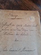 perkamenten document uit 1790 .in het nederlands geschreven, Ophalen of Verzenden