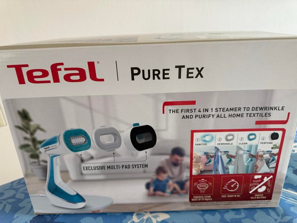 Tefal Pure Tex kledingstomer, Witgoed en Apparatuur, Stoomapparaten, Ophalen of Verzenden, Nieuw, Kledingstomer