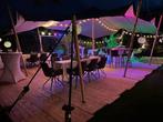 Te huur: stretchtent 7,5 x 10,5 meter, Overige typen, 6 meter of meer, Zo goed als nieuw, 8 meter of meer