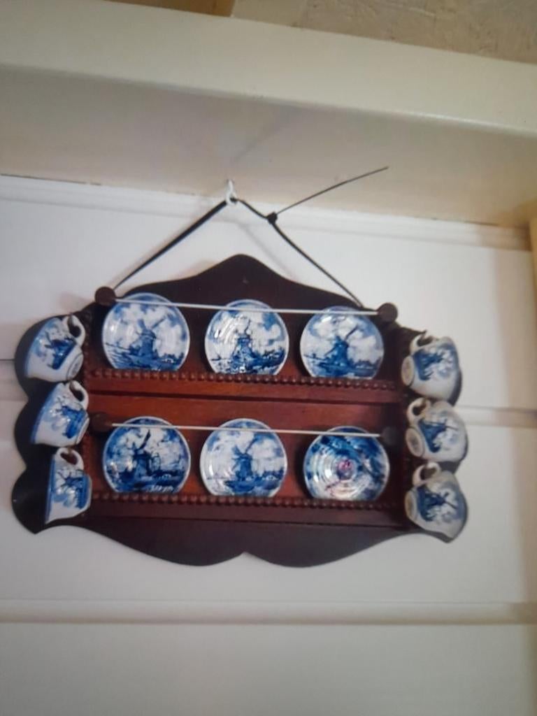 Delfts blauw wandrek met molen decoratie, Antiek en Kunst, Antiek | Porselein, Ophalen of Verzenden