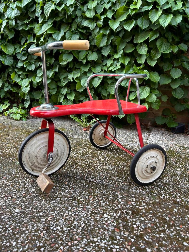 Vintage rode driewieler voor kinderen, Fietsen en Brommers, Fietsen | Driewielers, Gebruikt, Ophalen